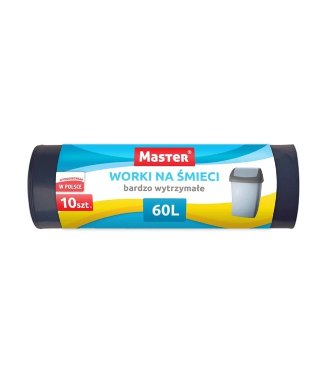 Worki na śmieci do odpadów zmieszanych Master ld60 60l 10 szt.