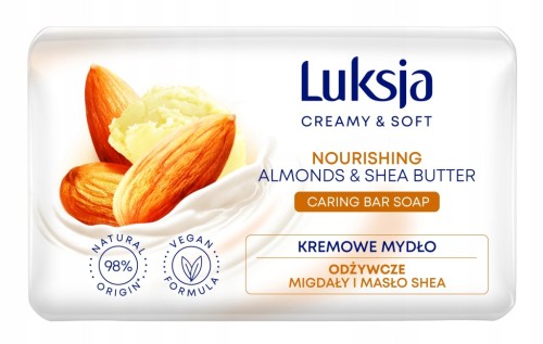 ZESTAW 12x Luksja Creamy Soft Kremowe mydło Migdały i Masło shea 90 g