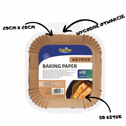 Papier-do-pieczenia-Clarina-20x20cm-50-sztuk-brazowy-Air-Frayer-piekarnik-EAN-GTIN-5902365059783.jpg