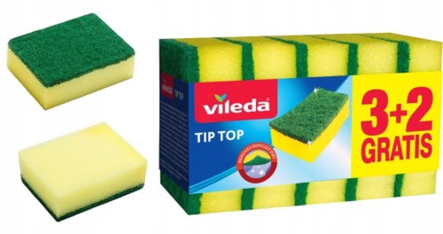 ZMYWAK VILEDA GĄBKA DO MYCIA NACZYŃ TIP-TOP 5 SZT.