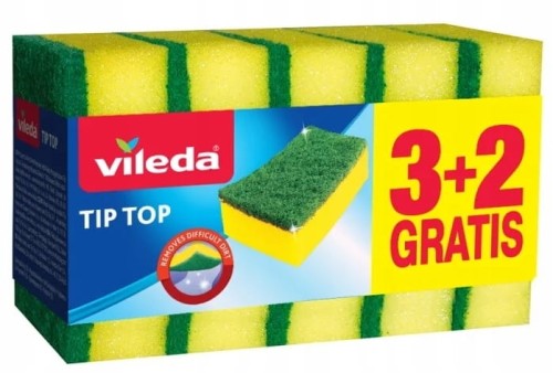 ZMYWAK VILEDA GĄBKA DO MYCIA NACZYŃ TIP-TOP 5 SZT.