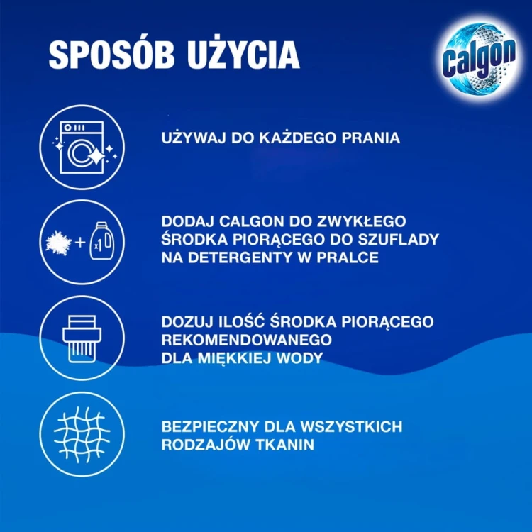 Calgon odkamieniacz do pralek proszek 500g