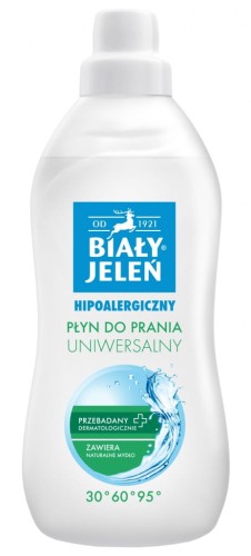 Płyn do prania tkanin Biały Jeleń uniwersalny hipoalergiczny 1L