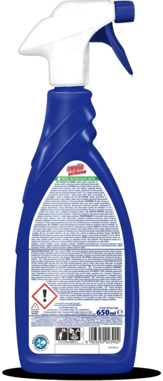 Meglio płyn czyszczenie kabin prysznicowych 650ml