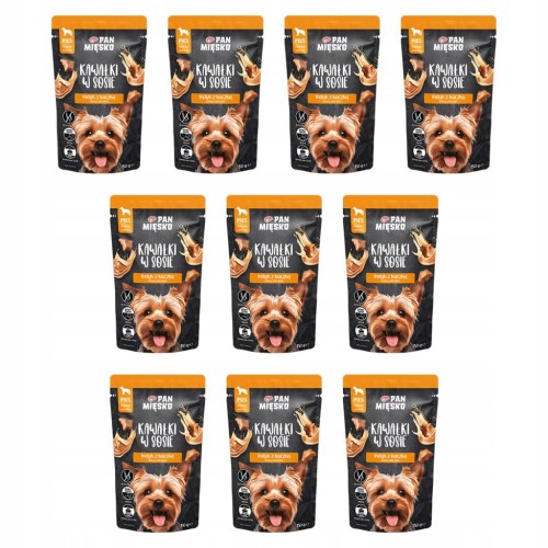 Mokra karma bezzbożowa Pan Mięsko WIEPRZOWINA Z DZIKIEM 10 x 150 g