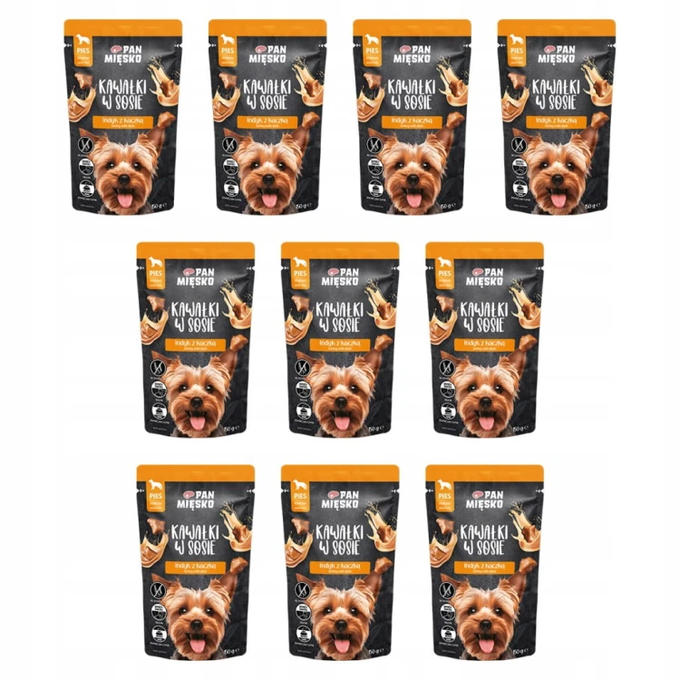Mokra karma bezzbożowa Pan Mięsko WIEPRZOWINA Z DZIKIEM 10 x 150 g
