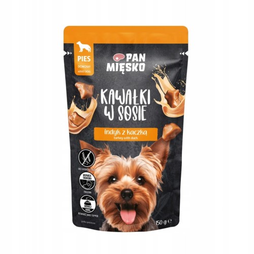 Mokra karma bezzbożowa Pan Mięsko WIEPRZOWINA Z DZIKIEM 10 x 150 g