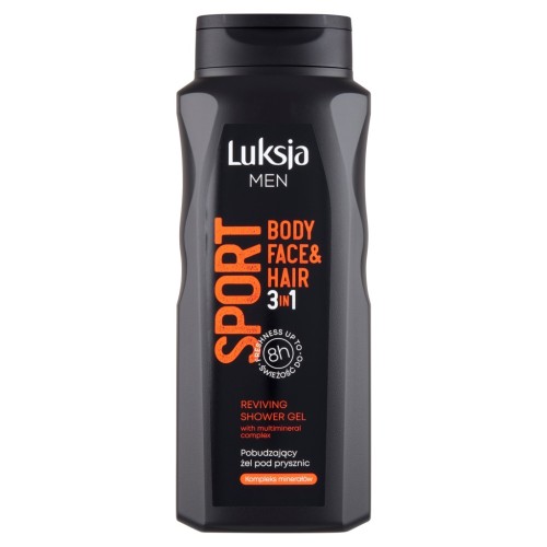 Luksja Men Pobudzający żel pod prysznic 3W1 Sport kompleks minerałów 500 ml
