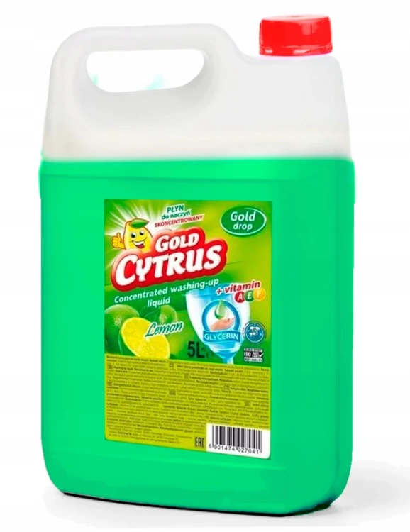 Płyn do mycia naczyń Gold Cytrus cytrynowy 5 l