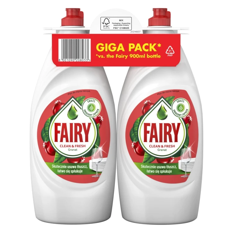 Płyn do mycia naczyń Fairy Granat 1,8 l