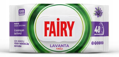 Chusteczki nawilżane Fairy wiskoza antybakteryjne 100 szt.