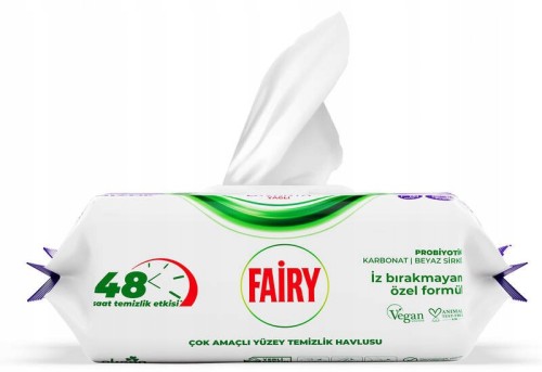 Chusteczki nawilżane Fairy wiskoza antybakteryjne 100 szt.