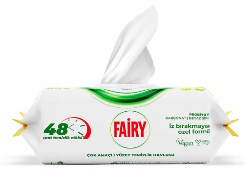 Chusteczki nawilżane włóknina Fairy w opakowaniu 100 szt. lemon