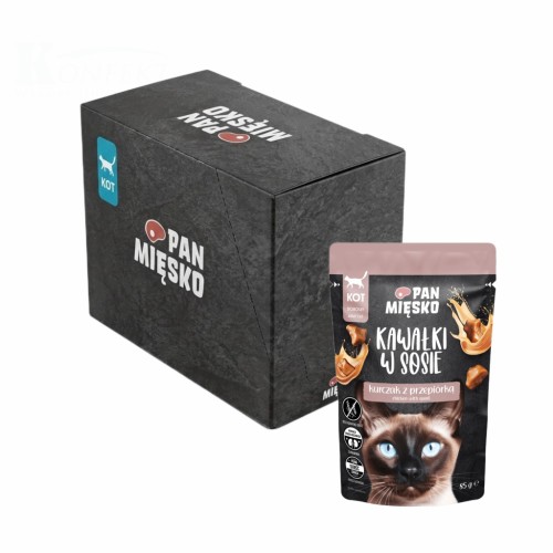 Pan Mięsko Kawałki w Sosie KURCZAK Z PRZEPIÓRKĄ 12x85 g
