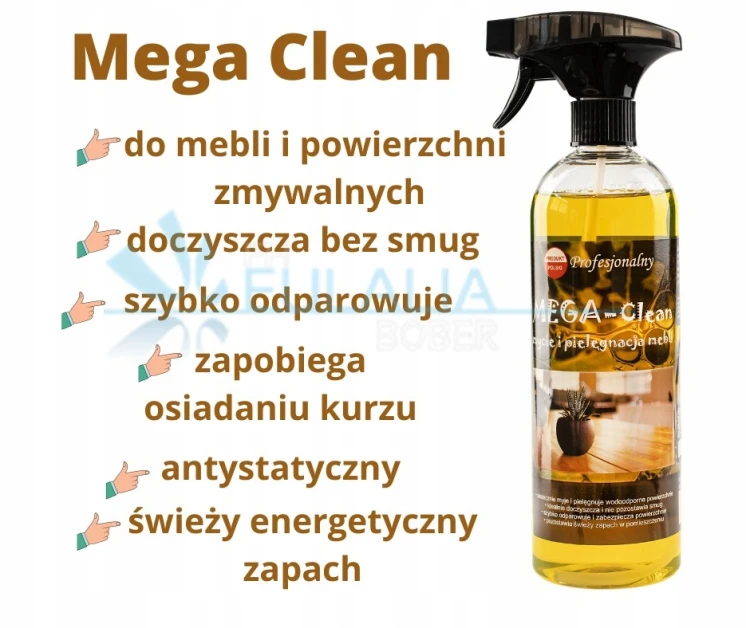 Dolphin MEGA-CLEAN płyn czyszczenie i pielęgnacja mebli 0,75l